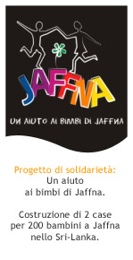Un aiuto ai bimbi di Jaffna. Progetto 2005